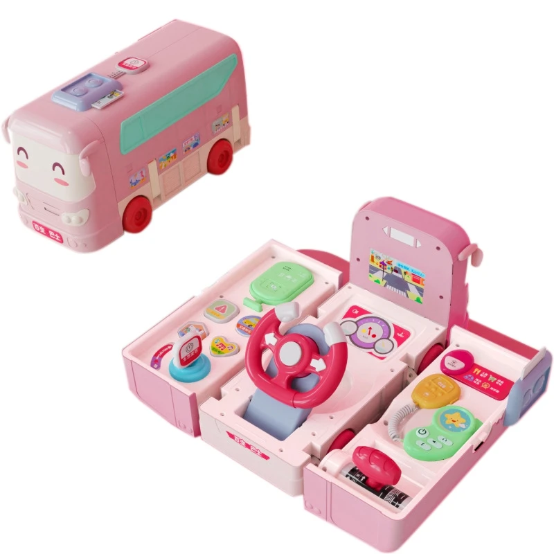 

Baby Deformation Toy Car Baby Simulation Bus School Bus Boys Inertia Multifunctional Car Driving Simulation Toys