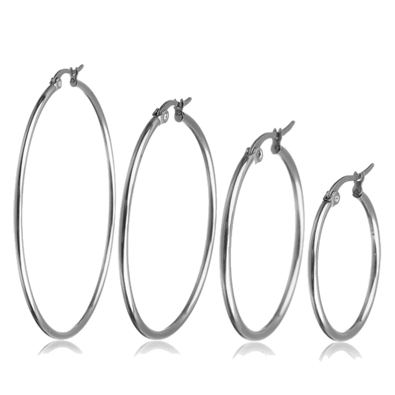 2 шт./компл. серьга Кольцо из нержавеющей стали серьги для Для женщин Женский DIY