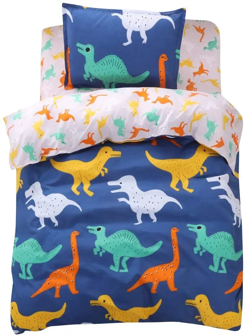 

FindNew Animal Pattern Reactive Printing Bedding Duvet Cover Set, 3-Piece Suit,1 Duvet Cover,1 Fitted Sheet,1 Pillowcase,
