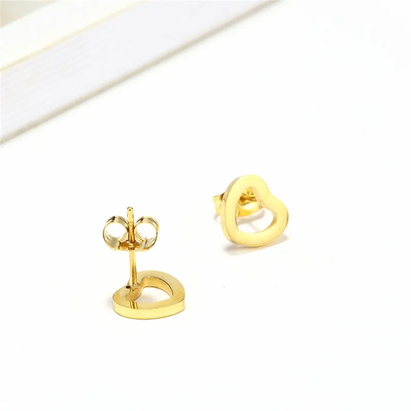 Женский комплект украшений OUFEI из сережек и ожерелья в форме сердца летние