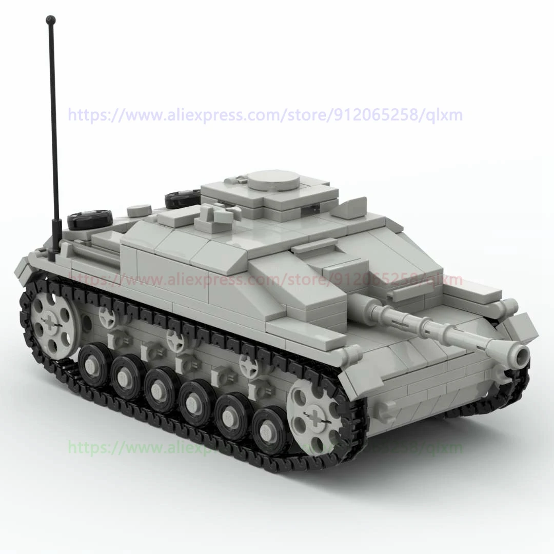 

Military Block Toys Stug III G Military Series for Army Soldier Figures Bricks Assemblable Educational Creative Toys Gift 495PCS