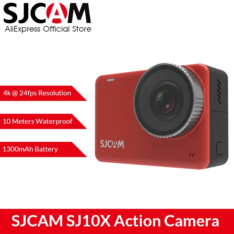 SJCAM SJ10X Экшн-камера 4K/24FPS WiFi Novatek 96683 чипсет прямая трансляция 10 м корпус