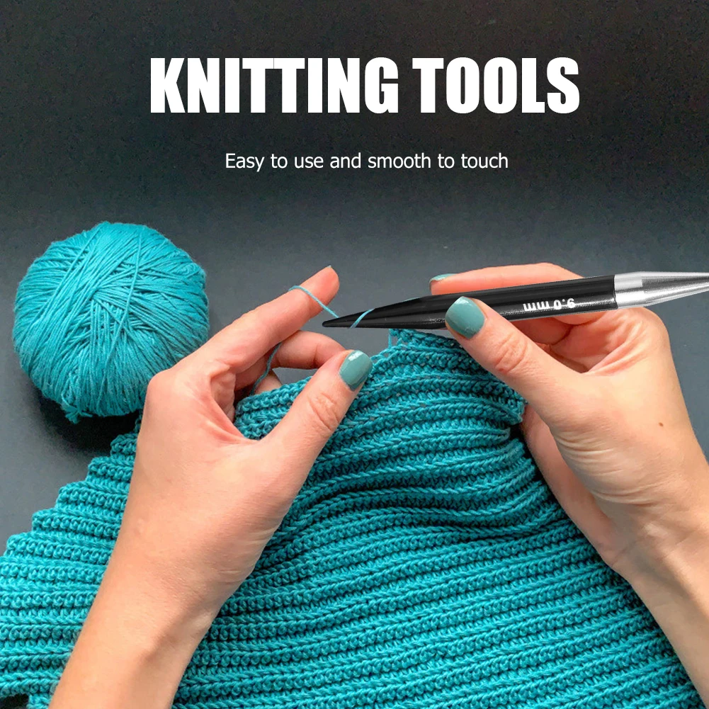 Circular Knitting Needles Set Interchangeable Crochet Hook Aluminum Yarn Kit DIY Weaving Sewing Crafts | Дом и сад