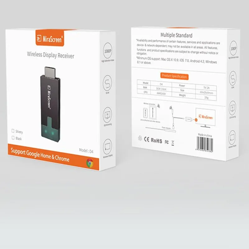 Mira экран D Серия tv Stick 5G+ 2,4G двухдиапазонный беспроводной проекционный экран 1080p беспроводной HDMI же экран
