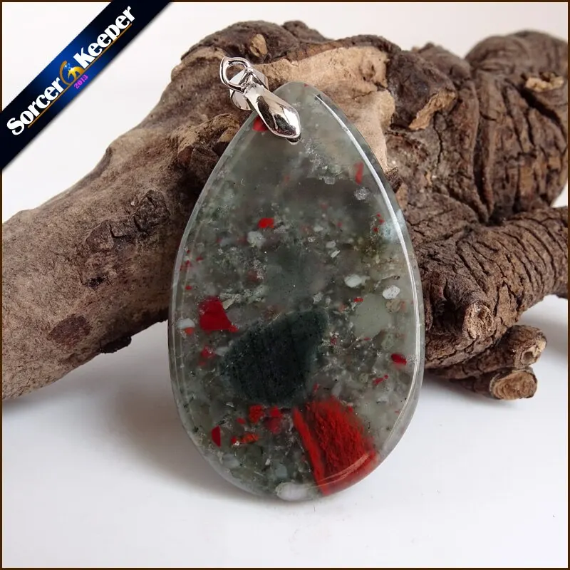 Ожерелье новинка ожерелье с подвеской натуральный кристалл камень кровяной бусы