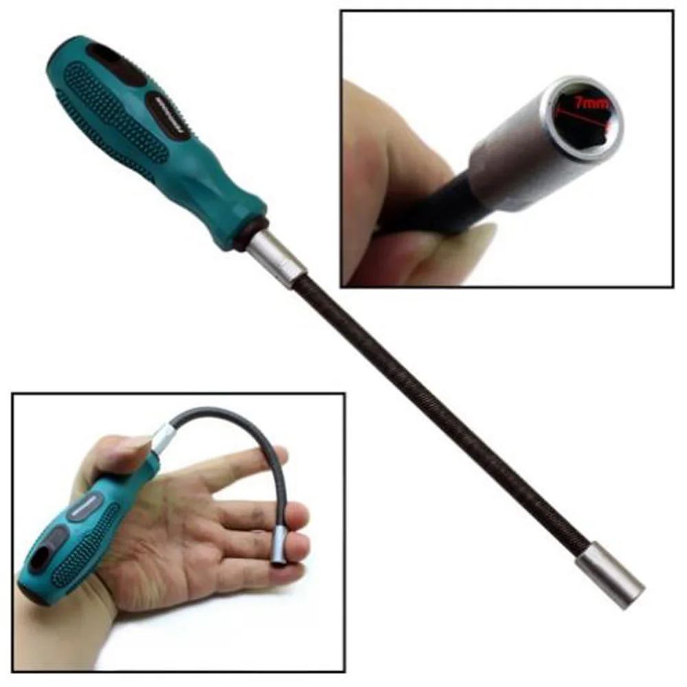 

Flexible Hex Flex Socket Screwdriver Multifunctional 12.20In Non-slip Quality