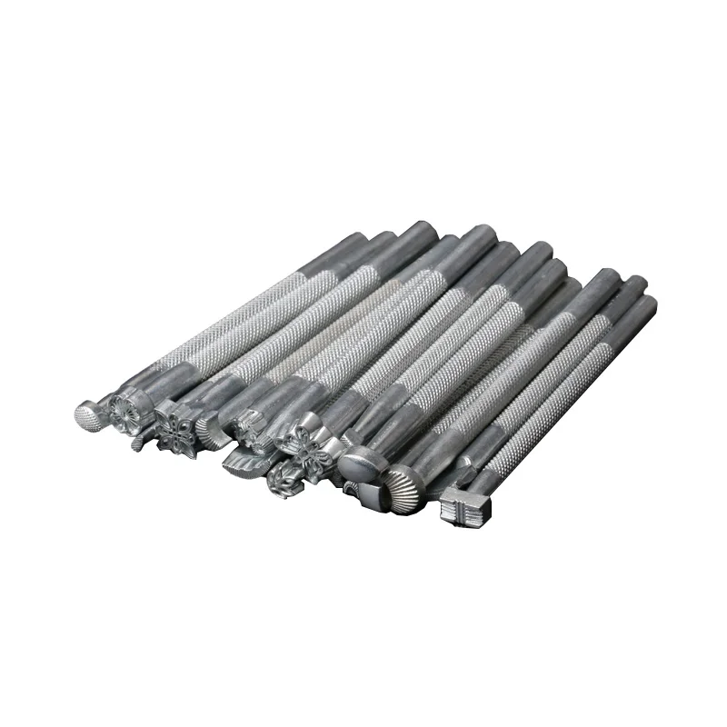 20 шт набор инструментов для штампов кожевенное ремесло штамповки инструменты