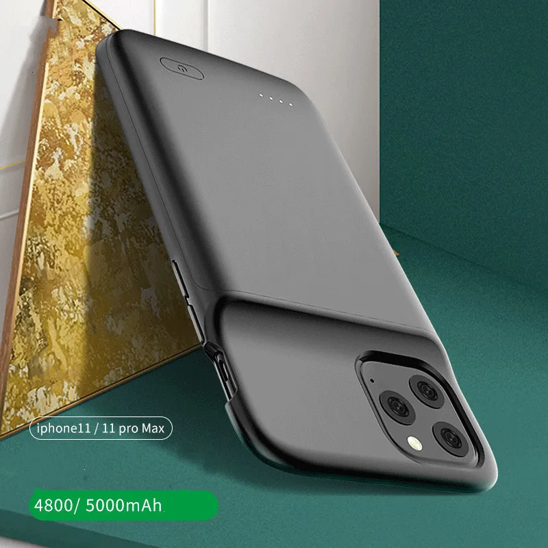 Для iPhone 11 Pro Max чехол для зарядного устройства Мягкий Силиконовый противоударный чехол для резервного зарядного устройства для iPhone 11 внешний аккумулятор