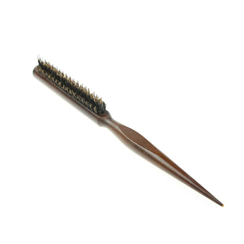 Расчески для волос 3 ряда расческа с натуральной щетиной и деревянной ручкой