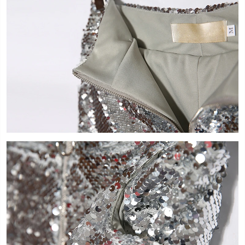 

Silver Sequins Bling Sexy Shorts Women High Waist Summer Slim Fit Shiny Short Pants for Party Nightclub Festival Dance Shorts