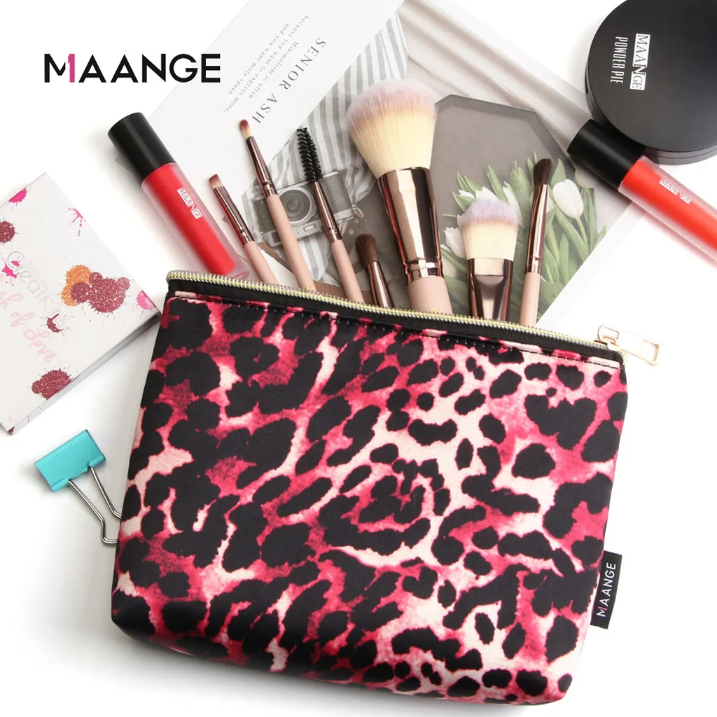 MAANGE леопардовые сумочки женская косметичка новые идеи красивый чехол