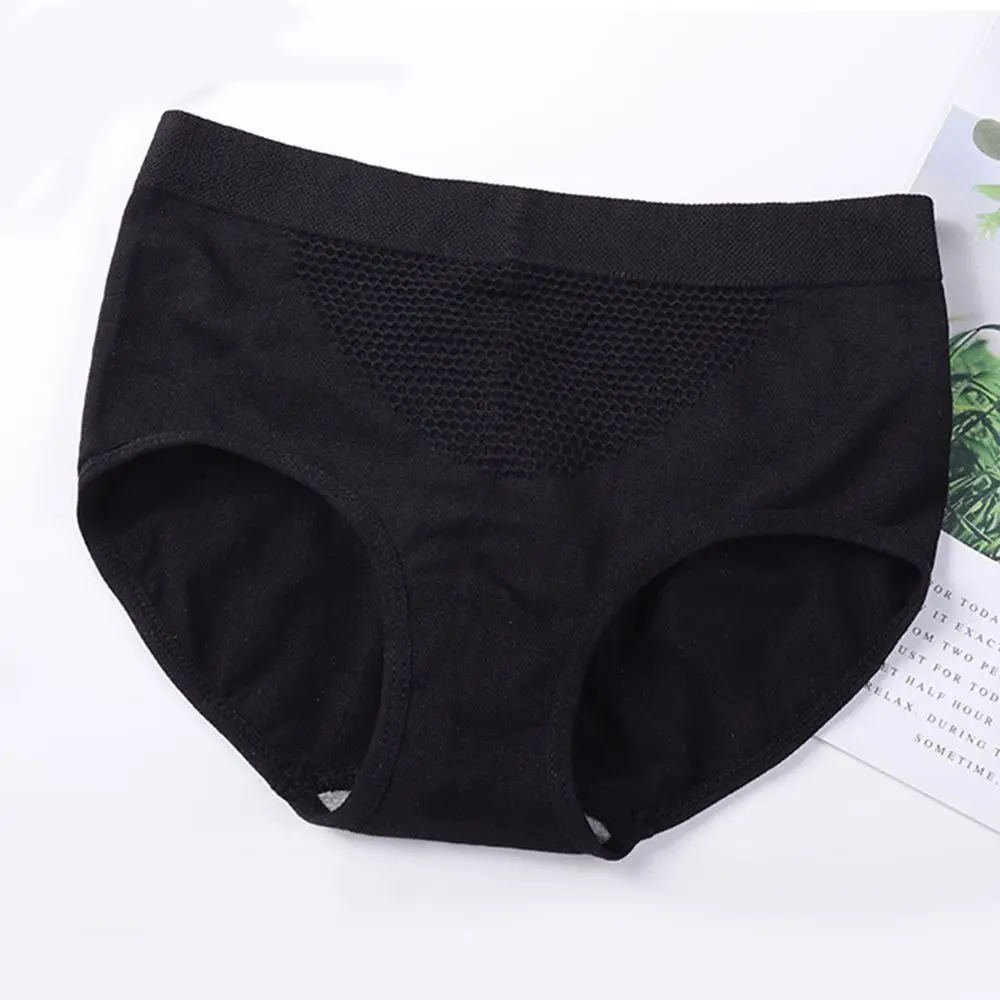 Женские трусики с объемными сотами теплые трусы для живота очень эластичные