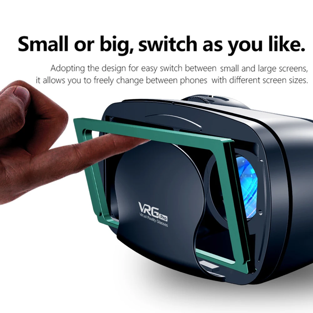 Очки виртуальной реальности 2 в 1 VRG Pro + 3D VR полноэкранные прочные очки с большой