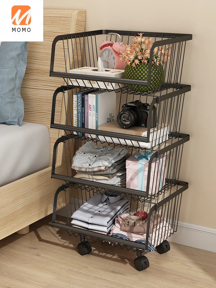 

Children's Toy Storage Rack Baby Baby Supplies Storage Rack Floor Multi-Layer Snacks Sundries Living Room Storage Rack