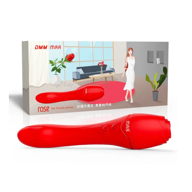 Rose heating vibrator flower female masturbation toy orgasm vibrating massager adult erotic sex product | Красота и здоровье