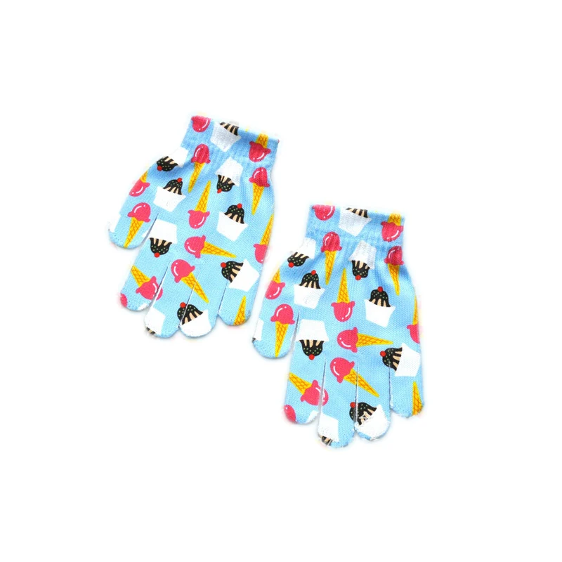 

Baby Winter Warm Gloves Kids Printing Gloves Cartoon Animal Full Fingers Mittens Boys Girls Anti-Scratch Knit Kids Gloves 7-11Y