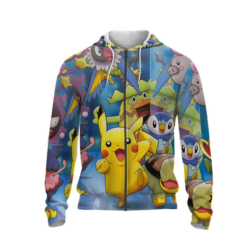 

2021 Hot Sale High-Quality Fashion Men's And Women's Children's Hooded Sweater 3d Printing Cartoon Animation Trend Zipper Hoodie