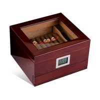 cigar storage humidor with electronic screen piano paint cigar box solid wood