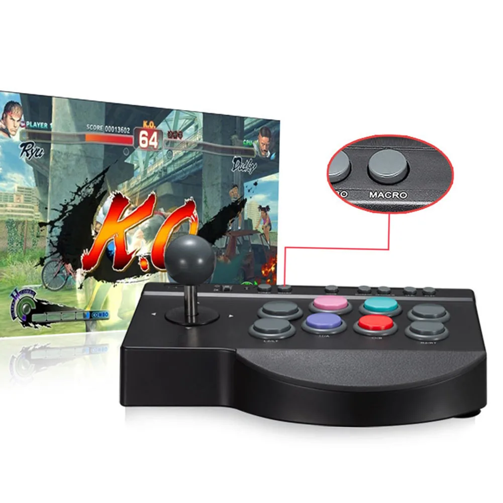 

Useful PC USB Wired Replacement Stick Multifunction For Arcade Fighting Joystick Durable Game Controller /4 for XBOX ONE
