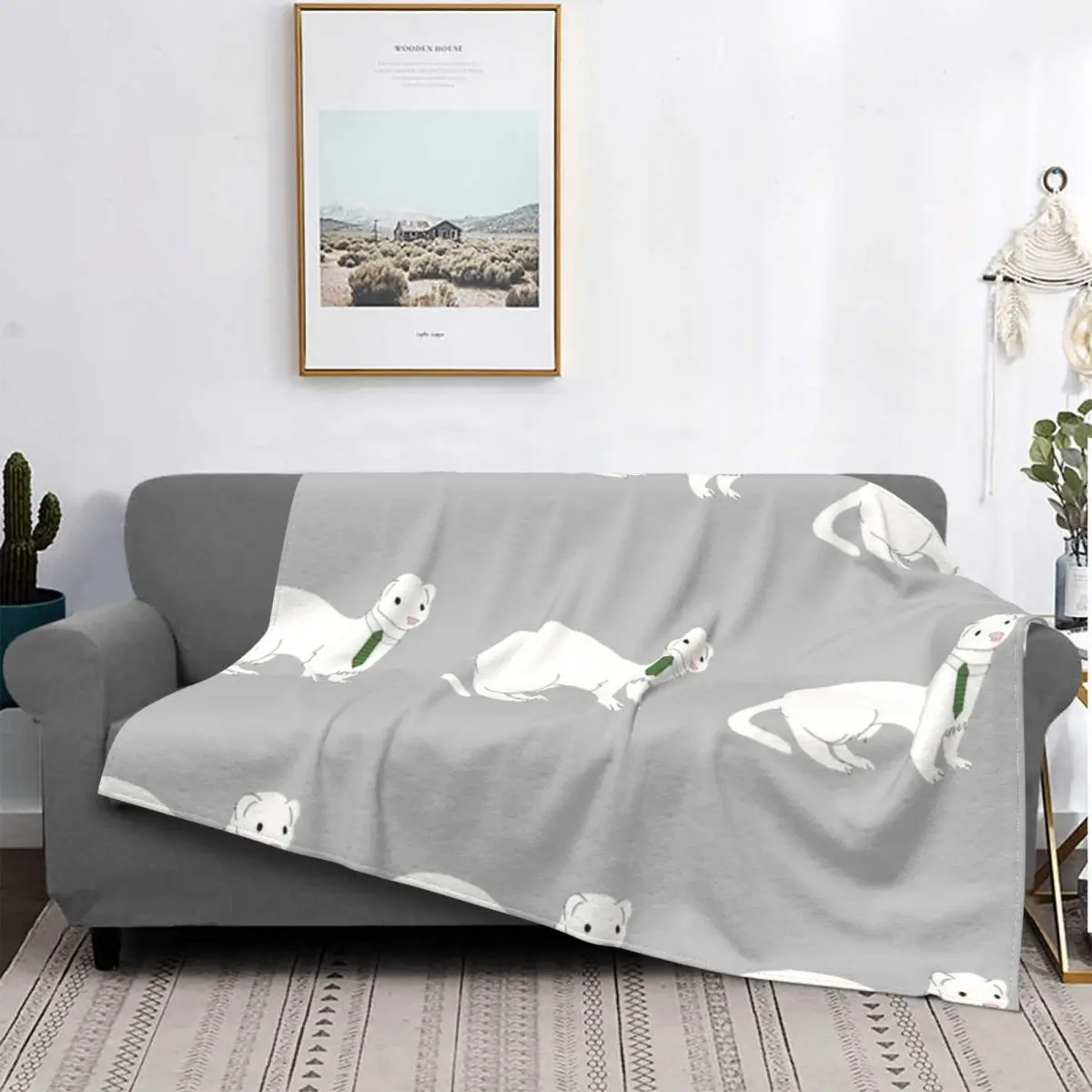 

Draco Malfoy As A Ferret Blanket Bedspread Bed Plaid Comforter Bedspreads Double Blanket Luxury Beach Towel