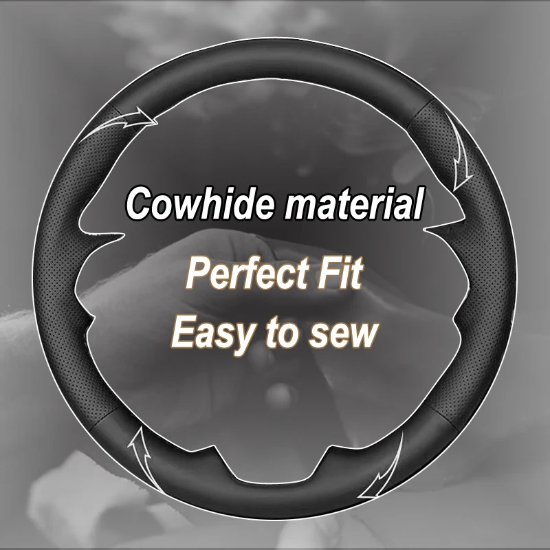 APPDEE черная натуральная кожа чехол рулевого колеса автомобиля для BMW G30 530i 540i 520d 530e