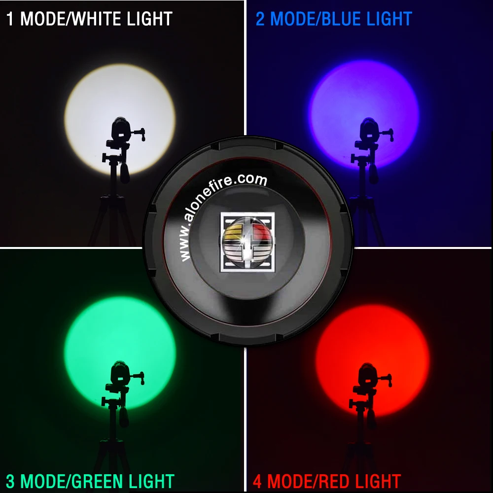 RGB Красный Зеленый Синий Белый Цвет Zoom Flash светильник ПОРТРЕТНАЯ ФОТОГРАФИЯ