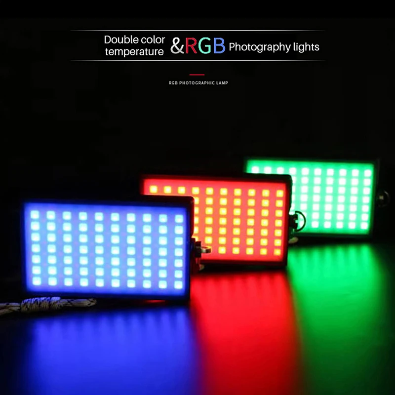 2400K-10000K Full Color Dimmable RGB LED Video Light Photography Lighting with Cold Shoe Adjustable Bracket Mount | Электроника