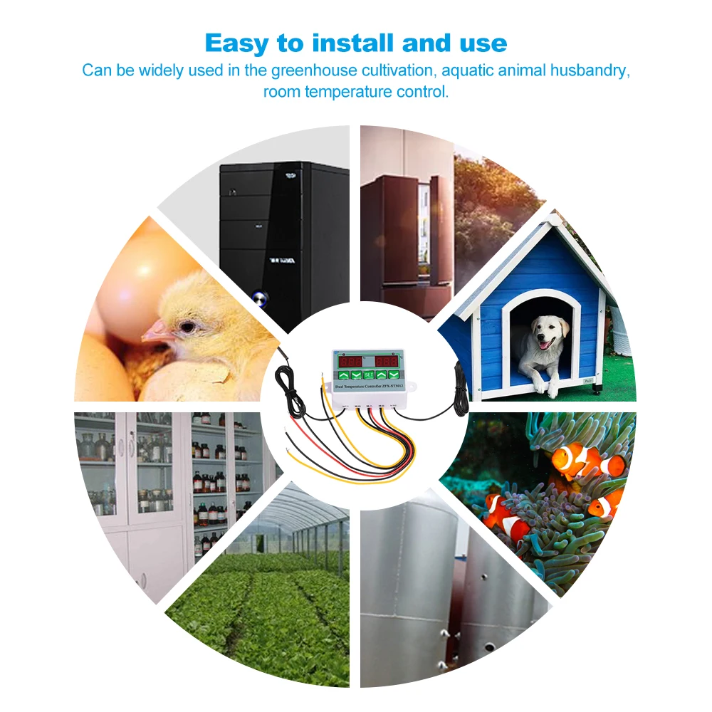 ZFX ST3012 светодиодный цифровой Дисплей Температура контроллер интеллигентая (ый)