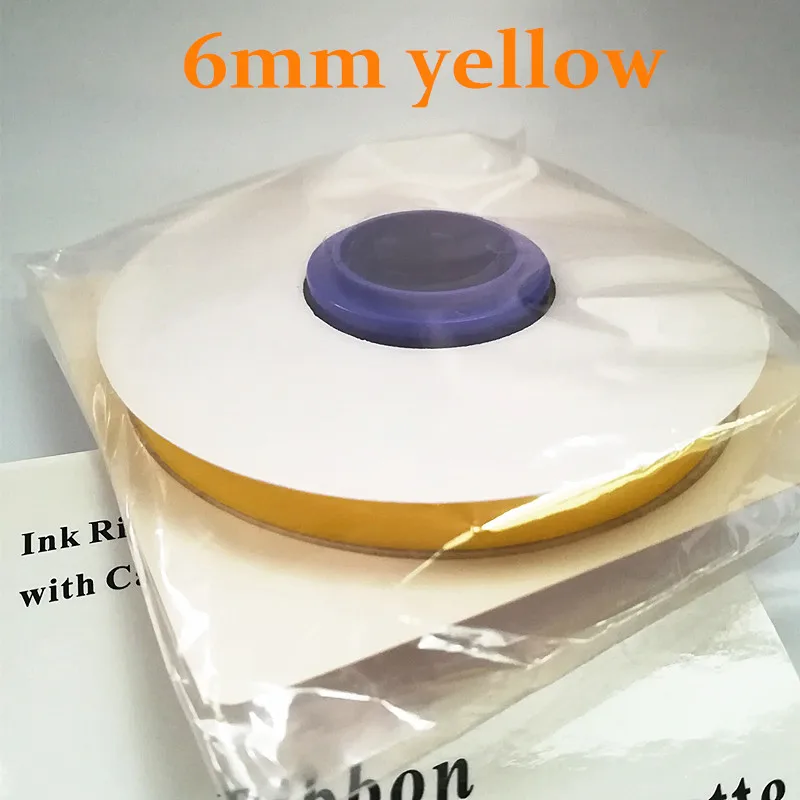 5 шт. Совместимость 6 мм желтый Ленточные стикеры ядер для силовой кабель принтера
