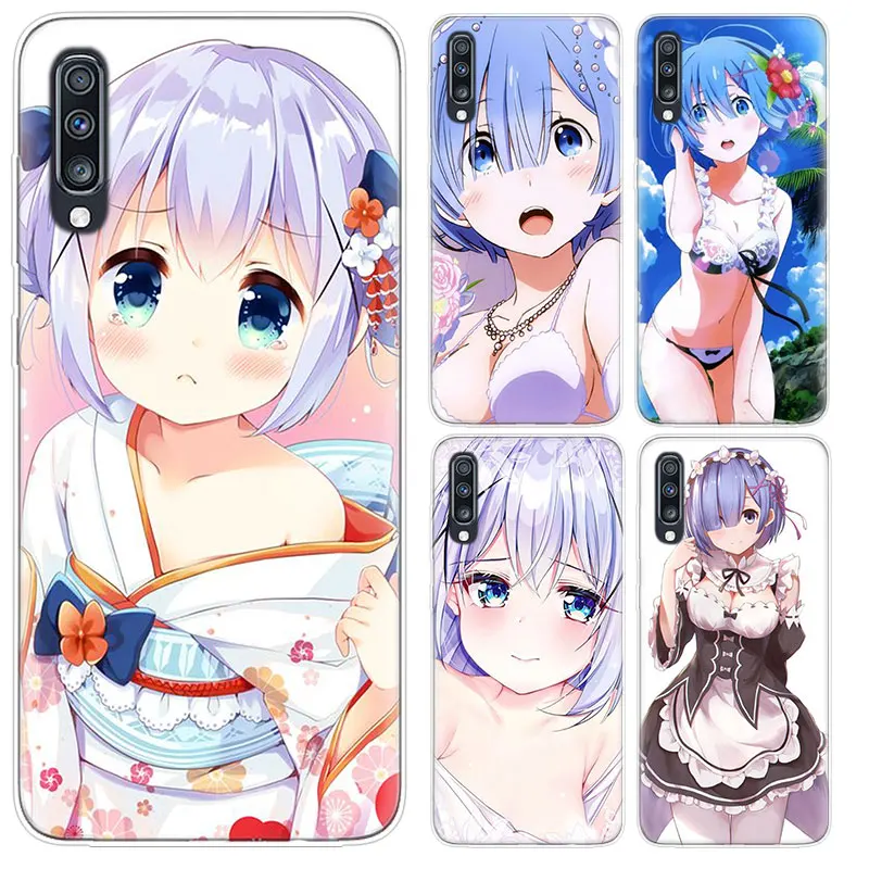 

Anime RE ZERO Ram Rem Case For Samsung Galaxy A50 A51 A70 A71 A41 A31 A21 A11 A30 A40 A20 A10 A10E A20E Transparent Cover