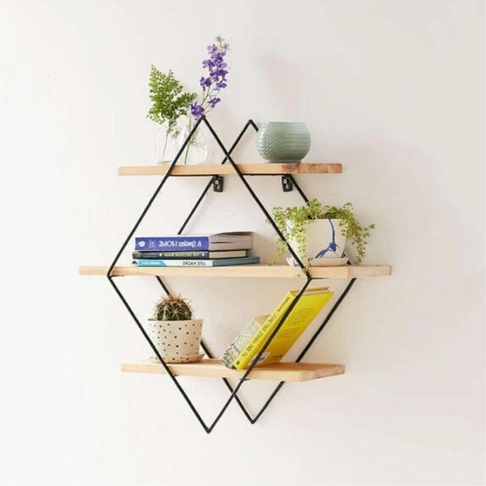 Настенная металлическая стандартная полка железная стойка для хранения поделок