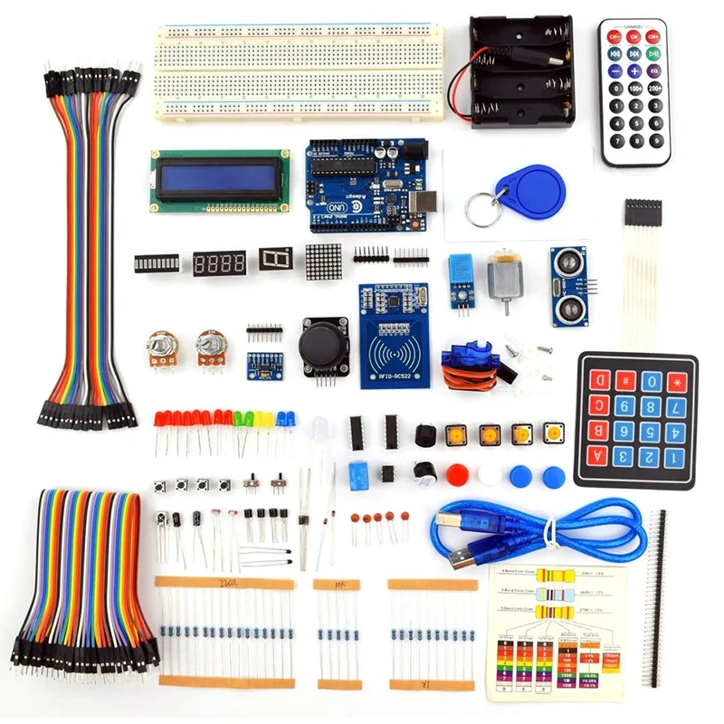 

Стартовый набор рчид, совместимый с Arduino IDE, Servo, джойстиком PS2, рчид модулем RC522, с кодом C, стартовый комплект «сделай сам»