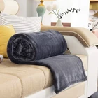 Зимние мягкие теплые фланелевые одеяла из кораллового флиса для кровати из искусственного меха норки для дивана однотонные одеяла для покрывала с механической стиркой
