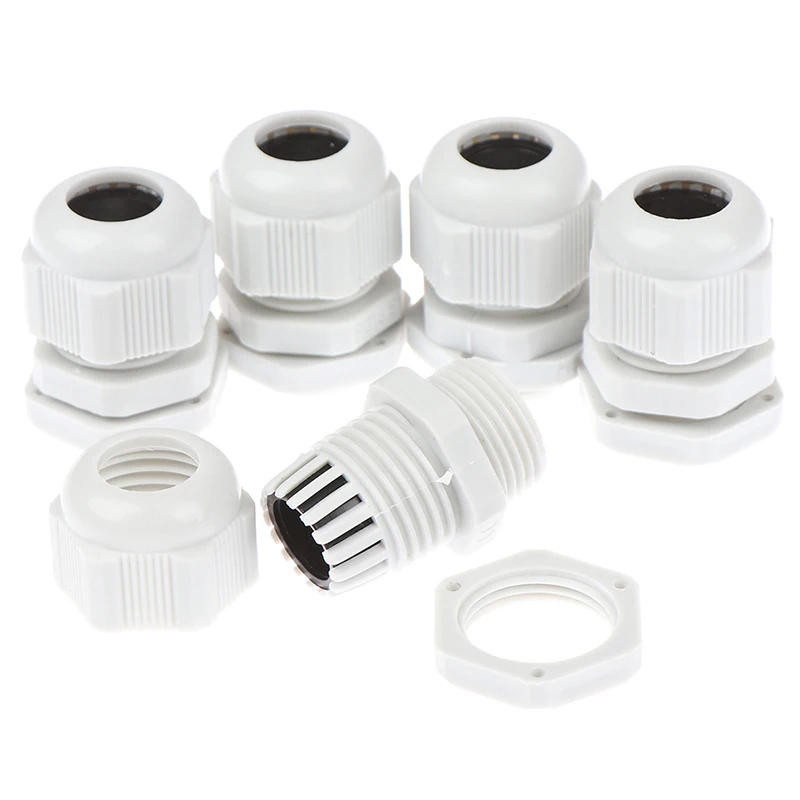 5 шт. pg13 для кабеля 6-12 мм кабель CE белый черный серый водонепроницаемый нейлоновый