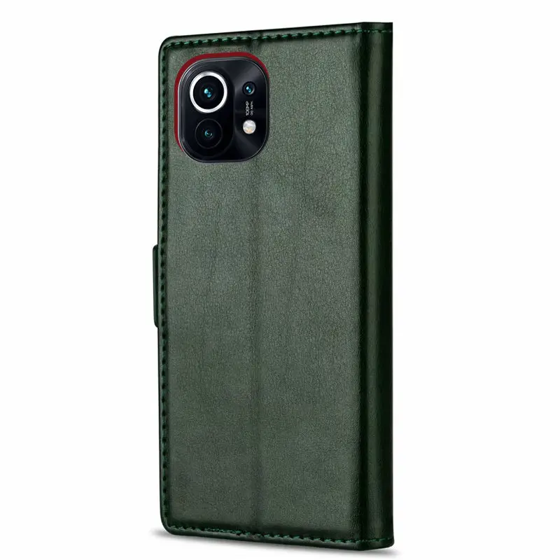 

For Xiaomi 11pro Mobile Phone Case Business High-end Mi 11 Genuine Leather Flip-type Shell Anti-drop Protective Cover