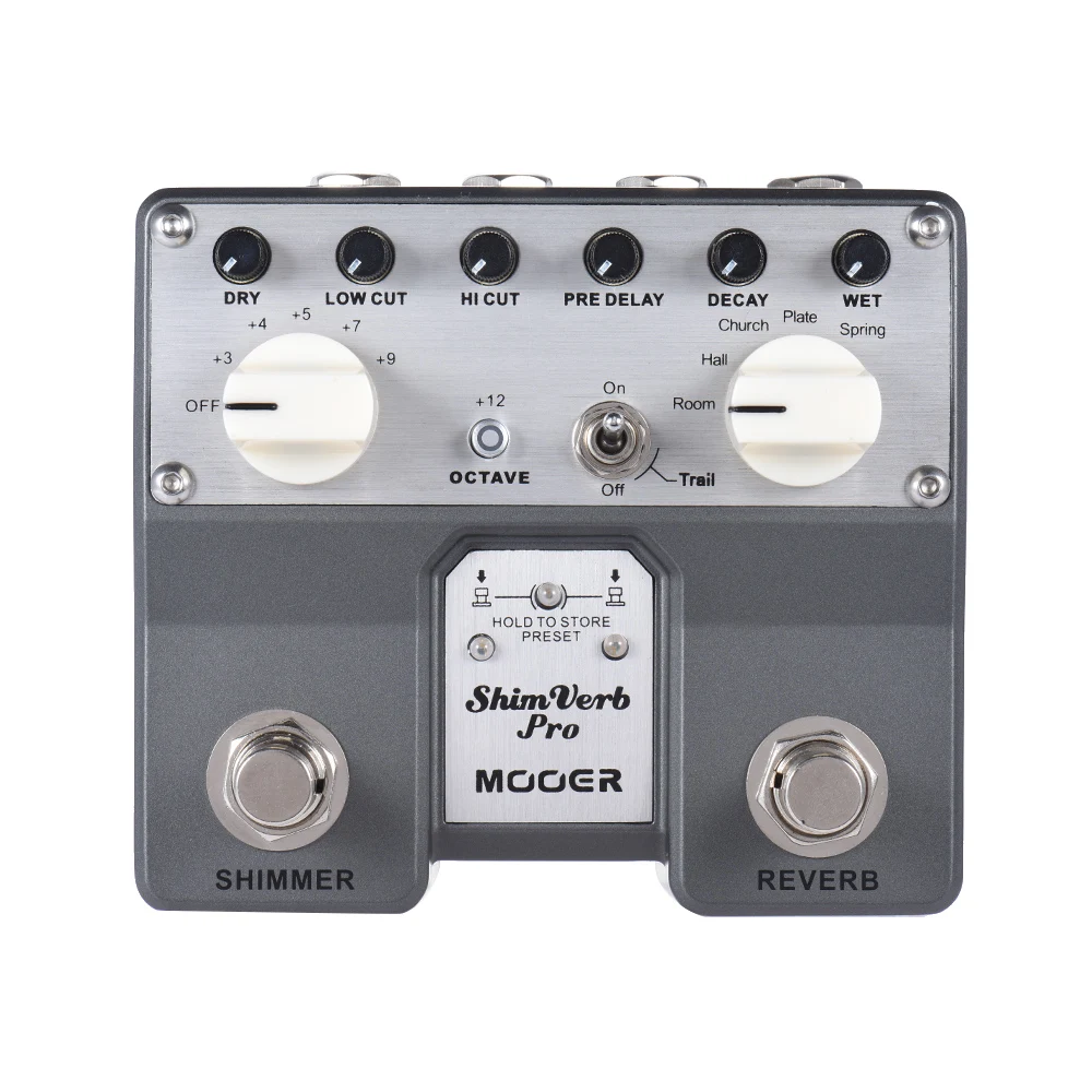 Цифровая педаль для гитары MOOER ShimVerb Pro с эффектом мерцания 5 режимов реверберации