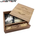 Фотоальбом JASTER Maple, деревянный, USB + коробка, карта памяти, флеш-накопитель, 8 ГБ, 16 ГБ, 32 ГБ, 64 ГБ, 128 ГБ, 170x170x35 мм