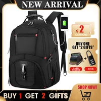 17 laptop backpack waterproof usb charge port multifunctional rucksack schoolbag hiking travel bag backpacks for men women