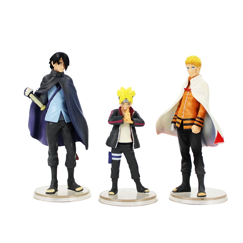 3 шт./лот фигурки Boruto Naruto следующего поколения Uzumaki Саске модель игрушки детские