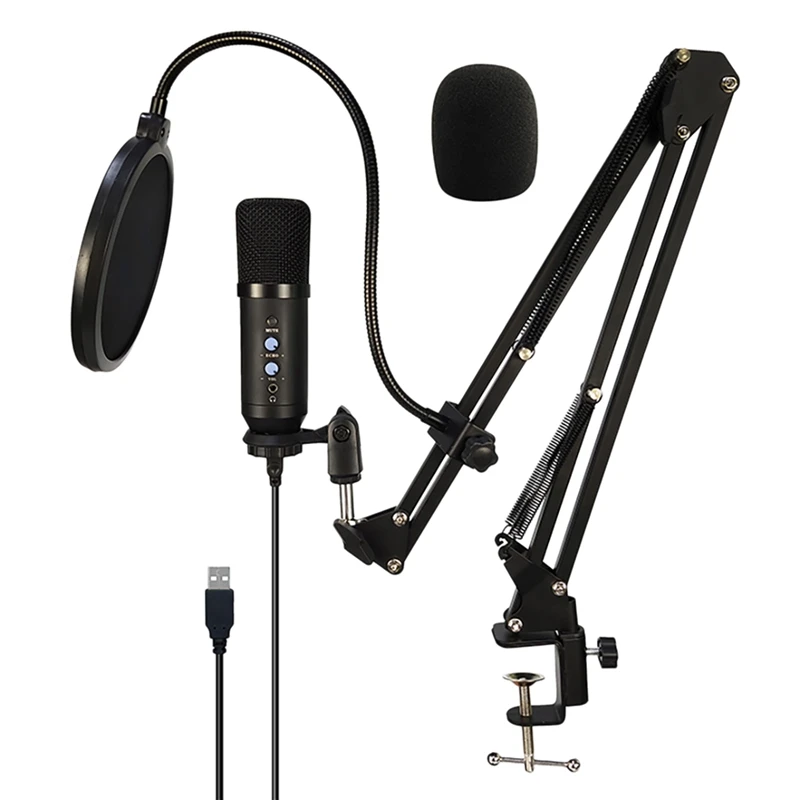 BM700 конденсаторный микрофон с стрелой USB для записи/подкастинга/игр