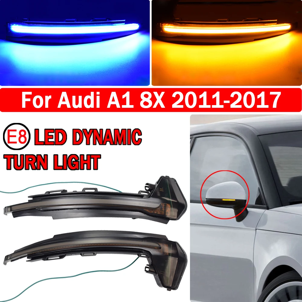 

LED Dynamic Car Blinker Side Mirror Marker Turn Signal Light Lamp Accessories For Audi A1 8X 2011 2012 2013 2014 2015 2016 2017