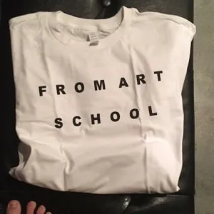 

New arrival "From Art School"Tumblr Style Shirt trumblr t shirt high quality cotton tees Tumblr casual tops-J047