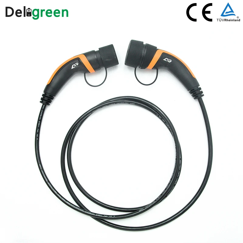 2 м 16A 32A кабель EV Уровень Тип IEC62196 зарядный штекер с сумкой для переноски TUV/ULpassed