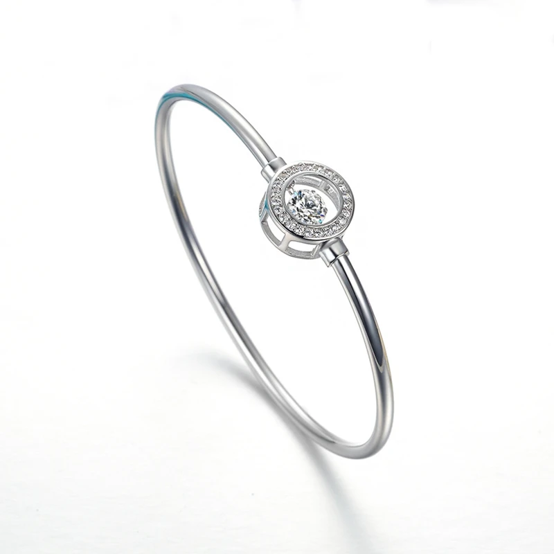 ORSA JEWELS, настоящее 925 пробы, серебряные женские браслеты и браслеты, AAA кубический циркон, идеальная полировка, Модный женский браслет, ювелирное изделие SB11
