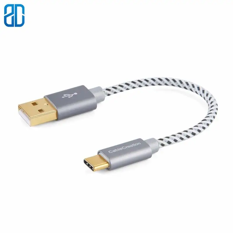Короткий кабель USB C 6 дюймов A совместимый с MacBook(Pro) Pixel 3XL 2XL Galaxy S10 S9 OnePlus 6T и т. д. 15