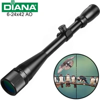 diana 6 24x42 ao tactical riflescope mil dot reticle optical sight air rifle sniper crosshair spotting scope for rifle hunting