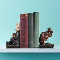 resin sculptural bookends the hare and the tortoise book ends bookends decorative animal sculptural story style bookshelf
