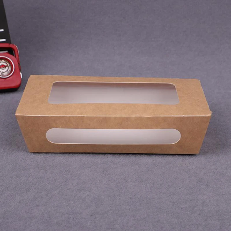 HARDIRON утолщенная одноразовая крафт бумага Ланч бокс фруктовый салат прозрачная