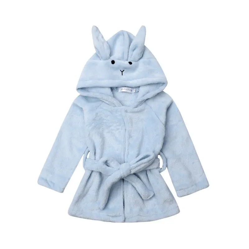 От 1 до 6 лет мягкие теплые пижамы для маленьких мальчиков и девочек банный халат с