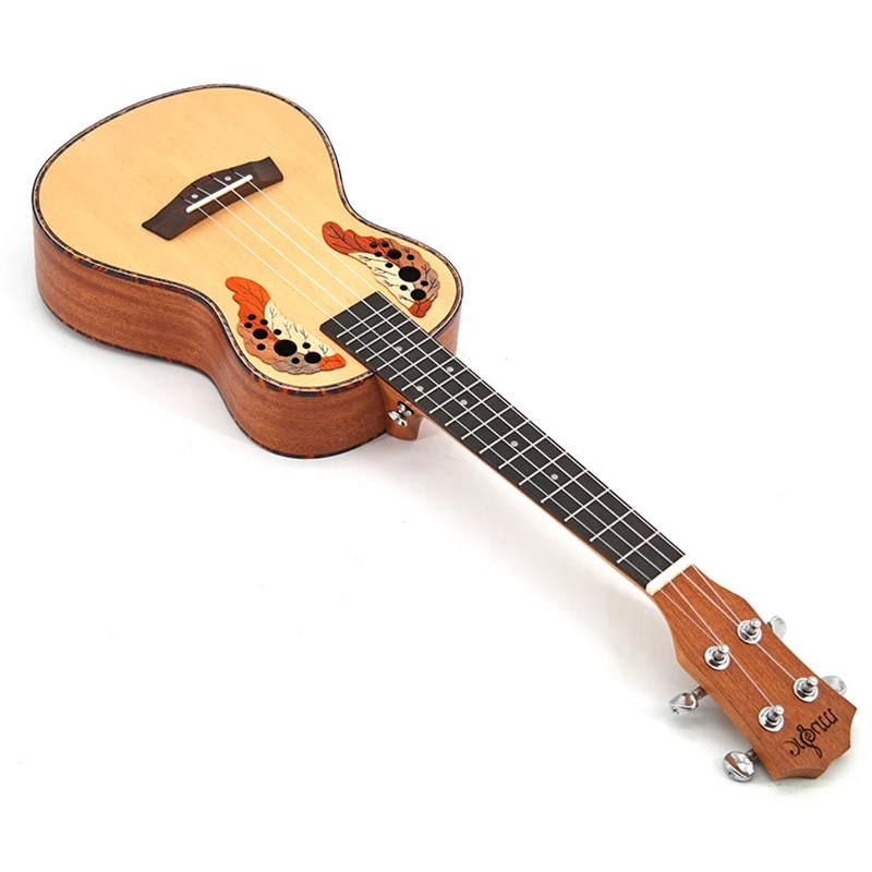 Ukulele 23 Inch Concert 4 String Hawaiian Guitar Ingman Spruce Panel Grape Hole | Спорт и развлечения